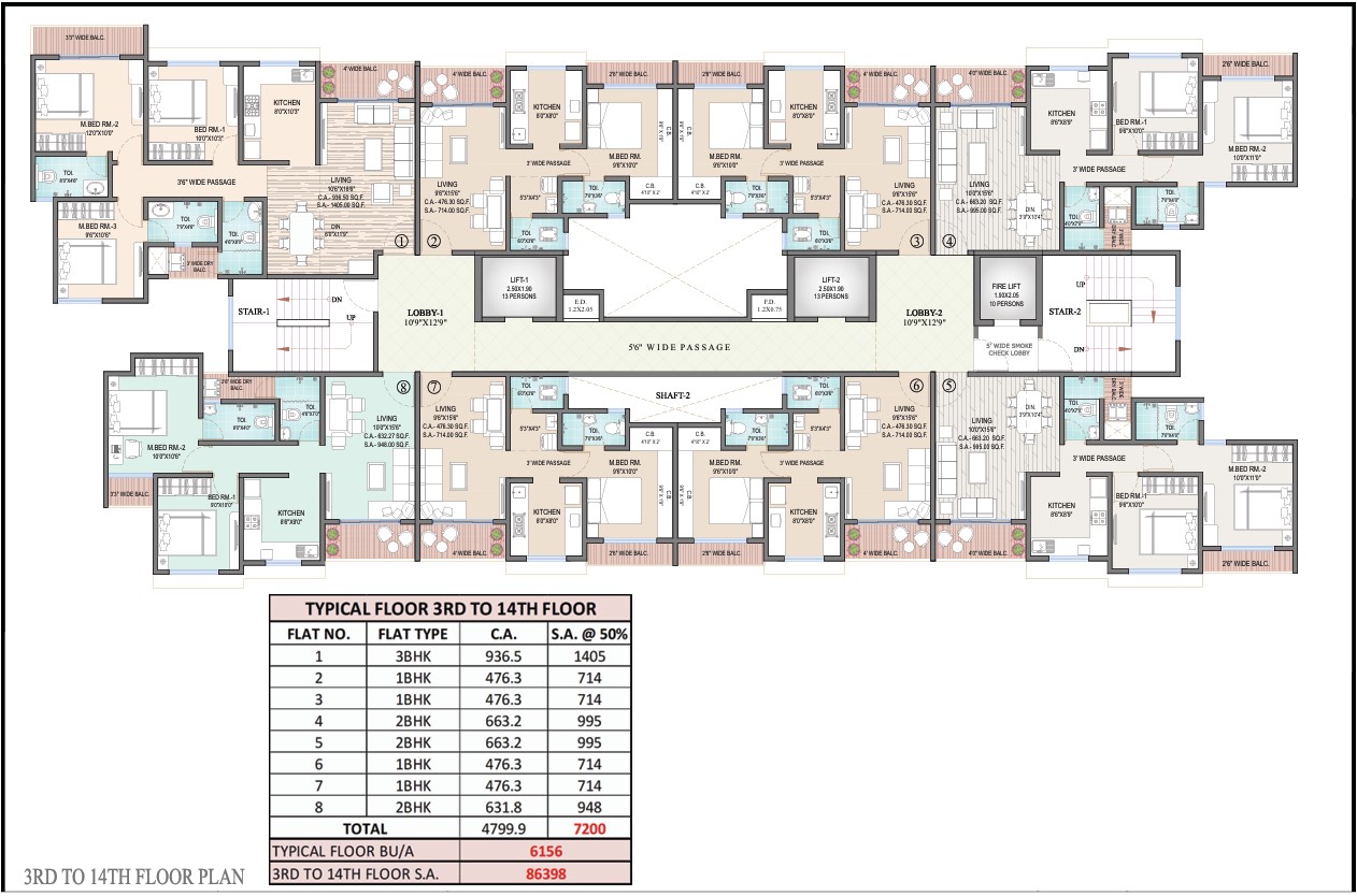 3rd Floor Plan